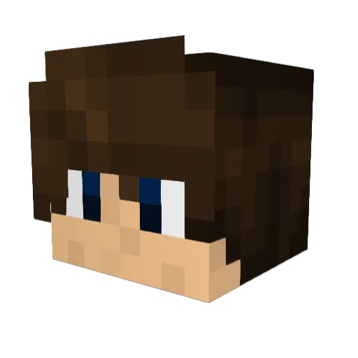 MSARR Minecraft avatar head, 3D render