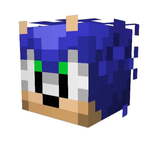 MSB_Blitz Minecraft avatar head, 3D render