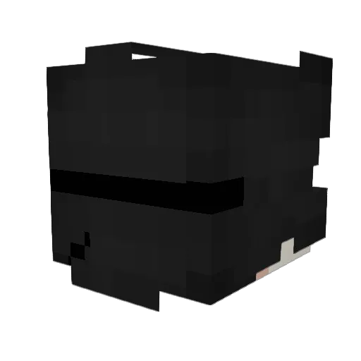 MSD007 Minecraft avatar head, 3D render