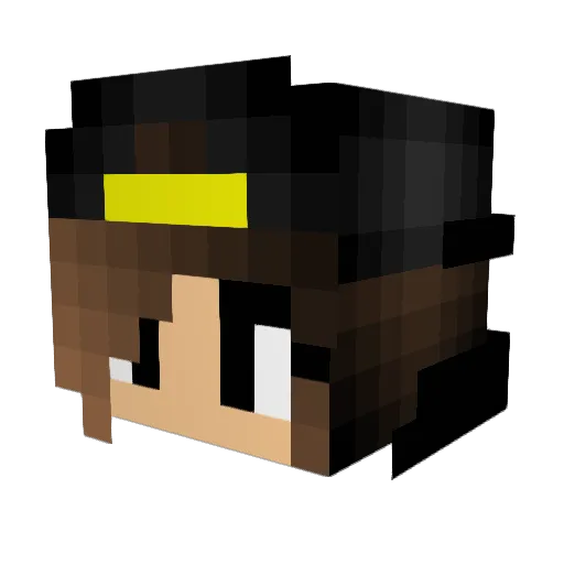 MSDBeast12 Minecraft avatar head, 3D render