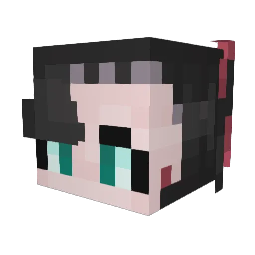 MSGCAT Minecraft avatar head, 3D render