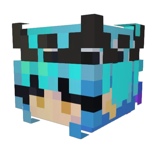 MSGH_Redemption Minecraft avatar head, 3D render