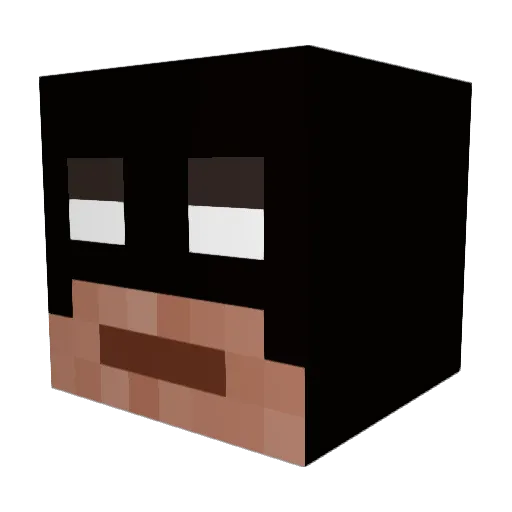 MSGPresident Minecraft avatar head, 3D render
