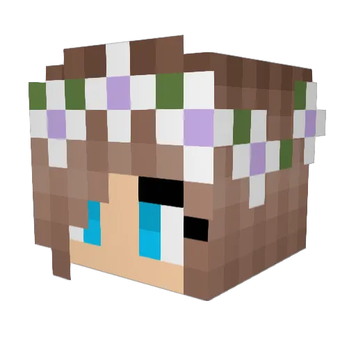 MSHoly Minecraft avatar head, 3D render