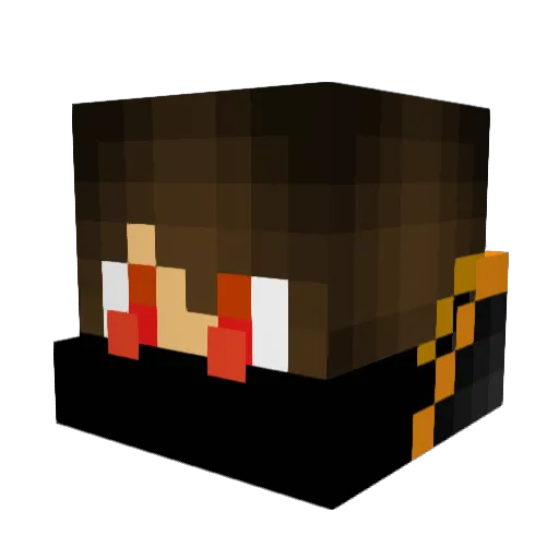 MSKidd Minecraft avatar head, 3D render