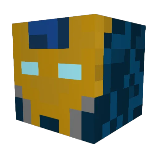MSMac12 Minecraft avatar head, 3D render