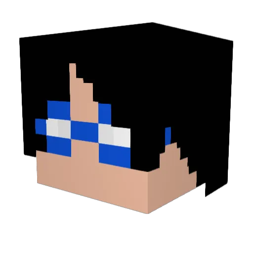 MSNR_SS Minecraft avatar head, 3D render