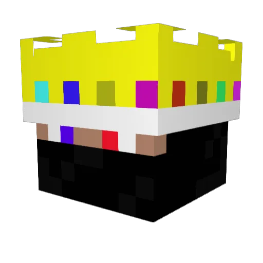 MSOPYT Minecraft avatar head, 3D render