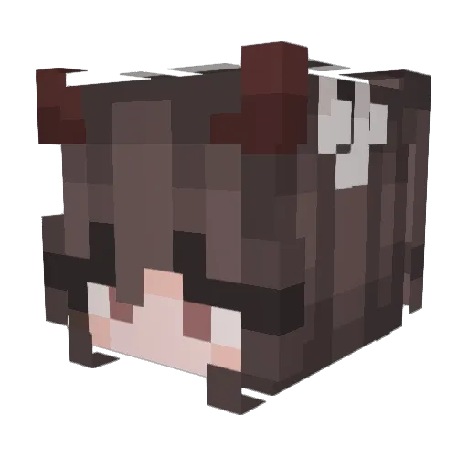 MSPigeons Minecraft avatar head, 3D render