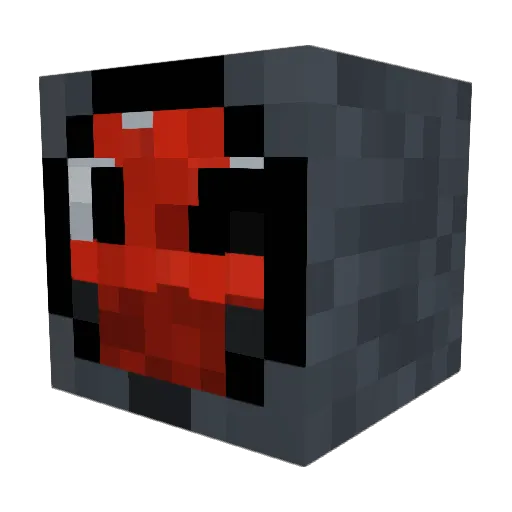 MSQ17 Minecraft avatar head, 3D render