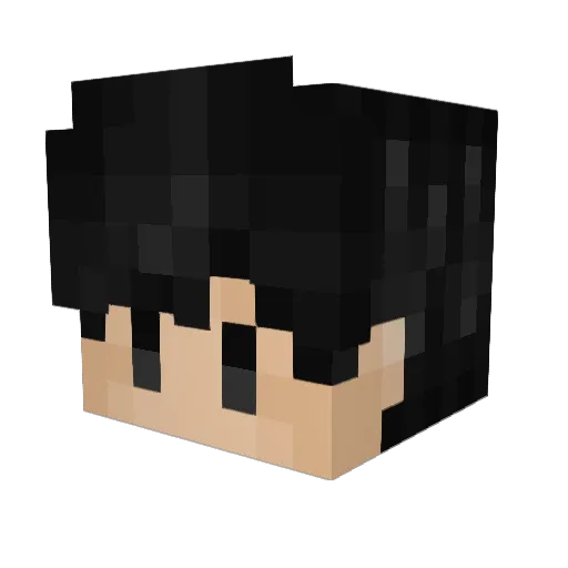 MSSPslime Minecraft avatar head, 3D render