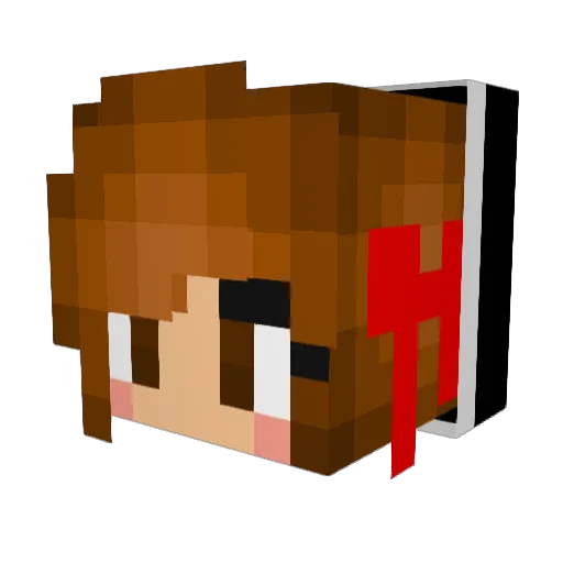 MSSRLM Minecraft avatar head, 3D render