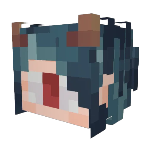 MSTLIVEBUTAGAIN Minecraft avatar head, 3D render