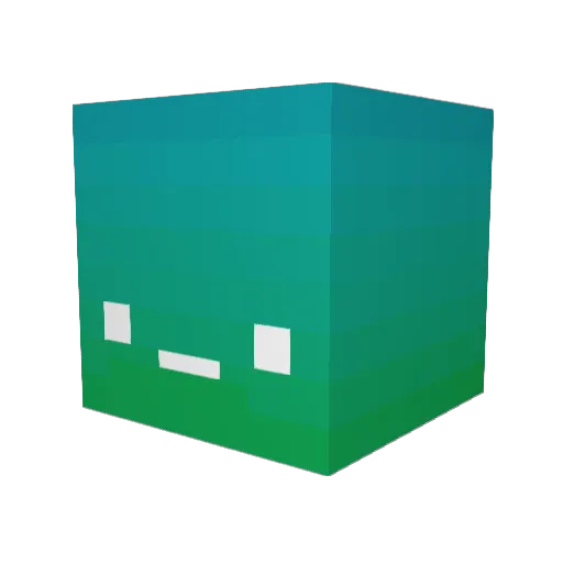 MSTR3 Minecraft avatar head, 3D render