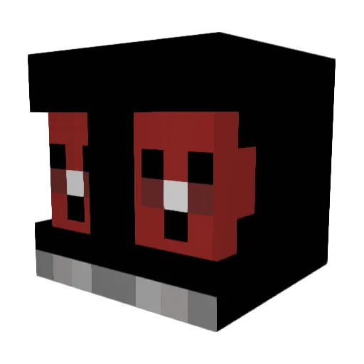 MSTRBIN Minecraft avatar head, 3D render