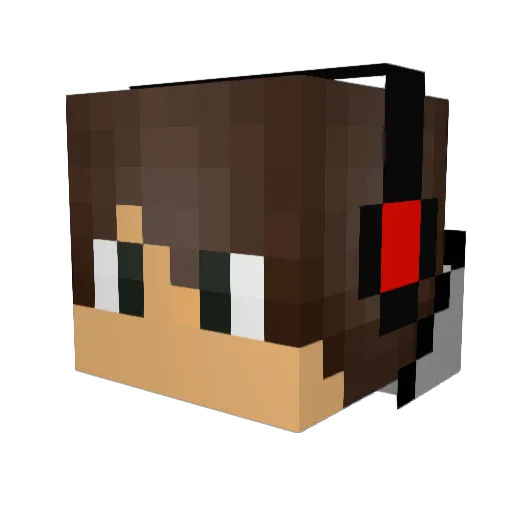 MSTR_Sniper Minecraft avatar head, 3D render