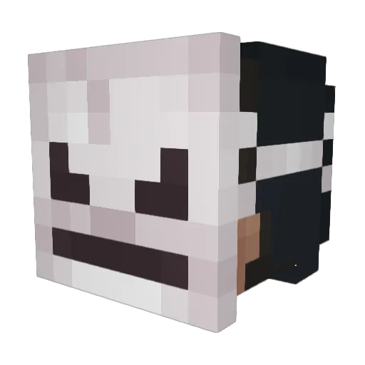 MSTWSSTS Minecraft avatar head, 3D render