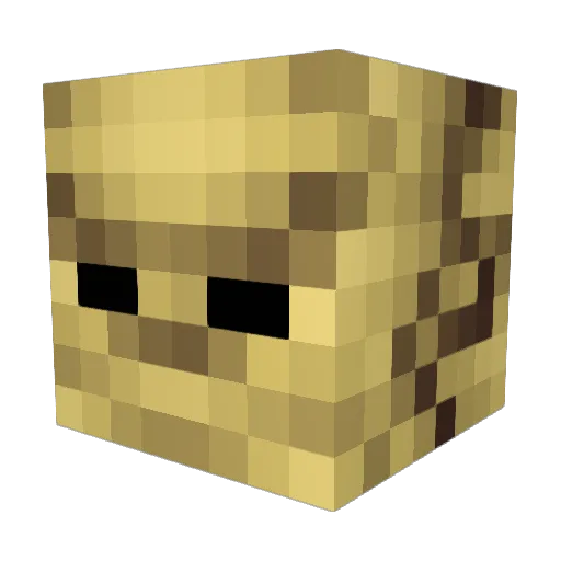 MSVolty Minecraft avatar head, 3D render