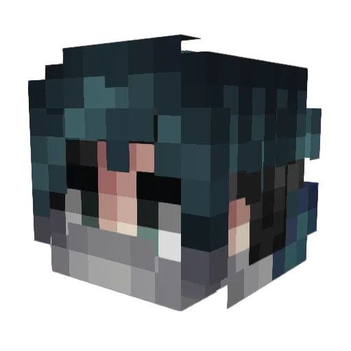 MSWAN22 Minecraft avatar head, 3D render