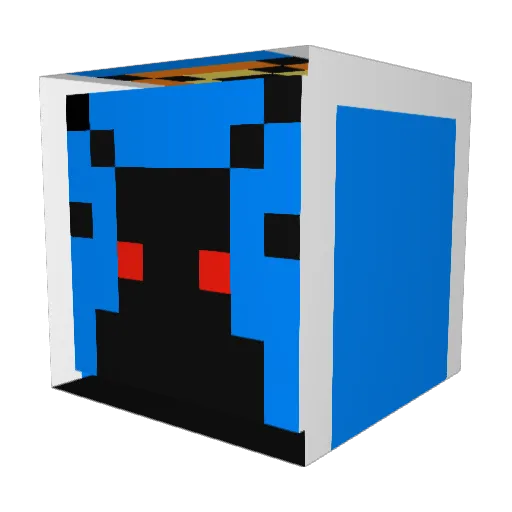 MSY666 Minecraft avatar head, 3D render