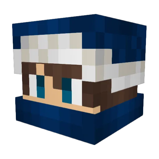 MS_Shadowfox Minecraft avatar head, 3D render
