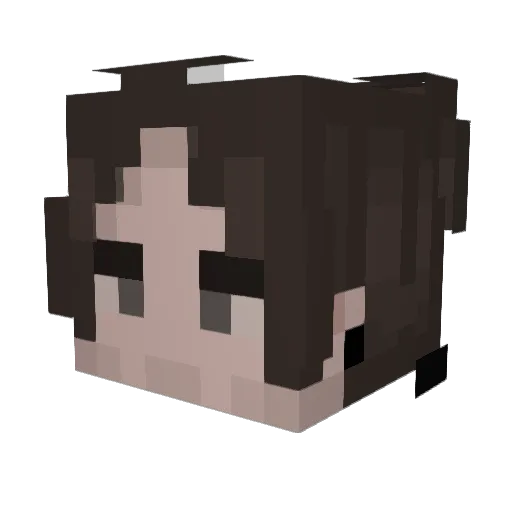 MSaca Minecraft avatar head, 3D render