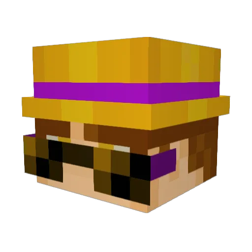 MSalamand3r Minecraft avatar head, 3D render