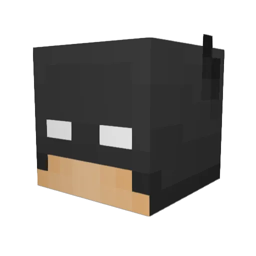 MSaloio Minecraft avatar head, 3D render