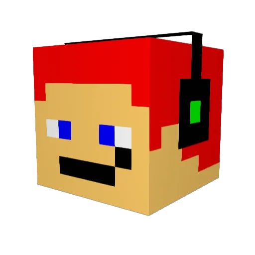 MSbriglio Minecraft avatar head, 3D render