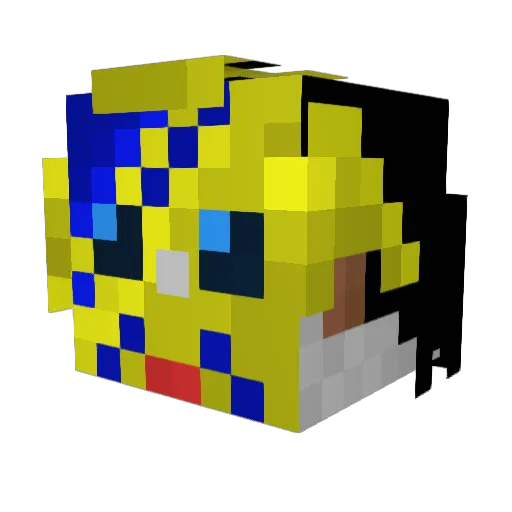 MShGamer Minecraft avatar head, 3D render