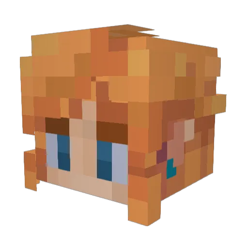 MSkotaus Minecraft avatar head, 3D render