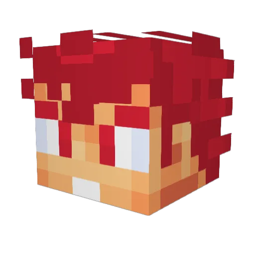MSnake123 Minecraft avatar head, 3D render