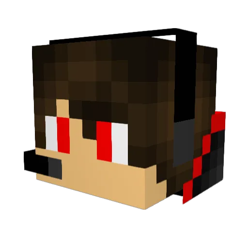 MT10000 Minecraft avatar head, 3D render