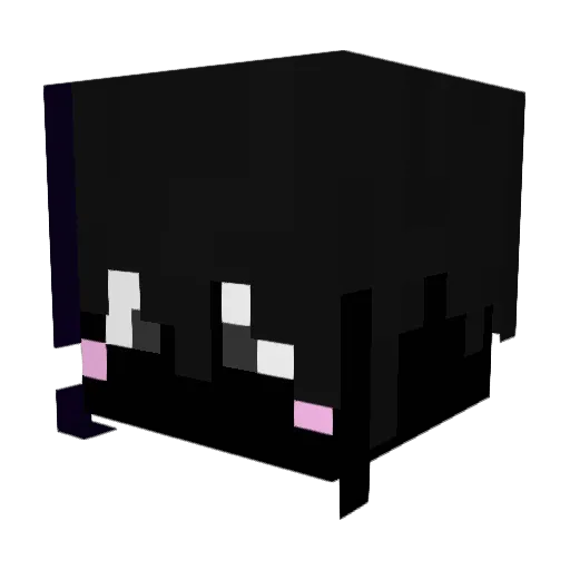 MTB_Mori Minecraft avatar head, 3D render