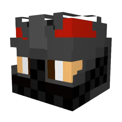 MTBarito Minecraft avatar head, 3D render