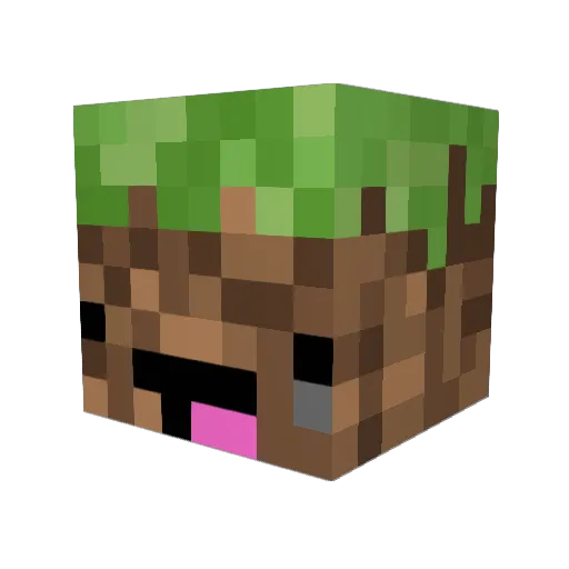 MTC_Rummxy Minecraft avatar head, 3D render