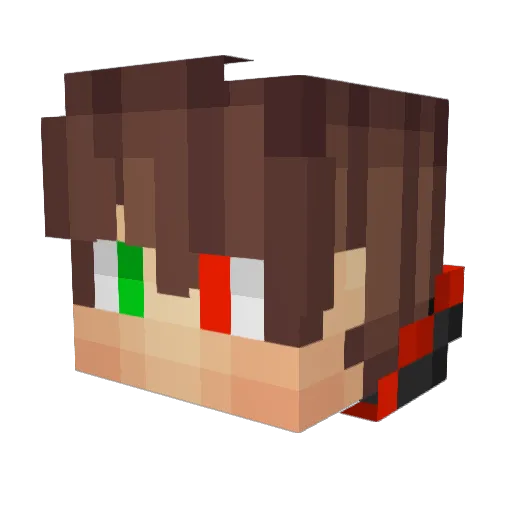 MTC_Y Minecraft avatar head, 3D render