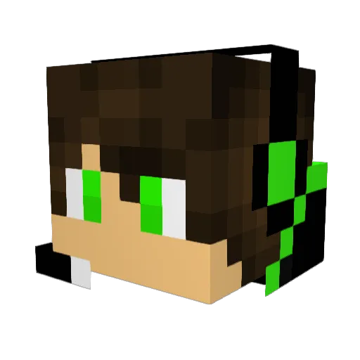 MTLCAN Minecraft avatar head, 3D render