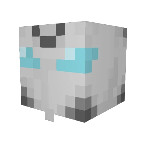 MTMN95 Minecraft avatar head, 3D render