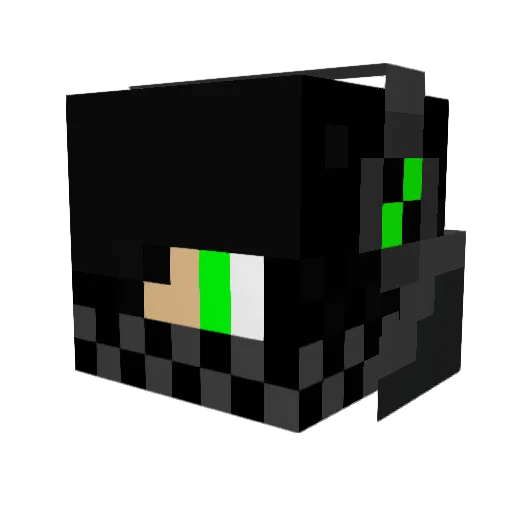 MTMQ8 Minecraft avatar head, 3D render