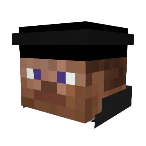 MTMentos Minecraft avatar head, 3D render