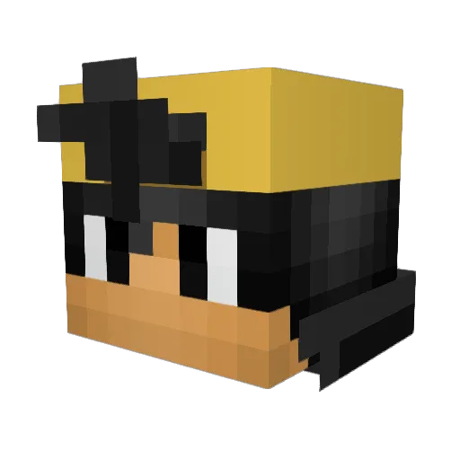 MTPower09 Minecraft avatar head, 3D render