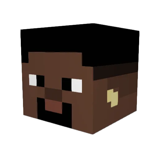 MTRSLE Minecraft avatar head, 3D render