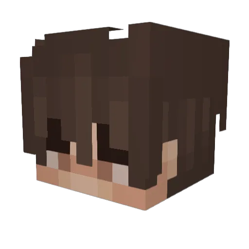 MTRoLx Minecraft avatar head, 3D render