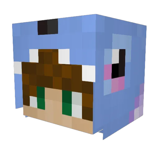 MTSBenny Minecraft avatar head, 3D render