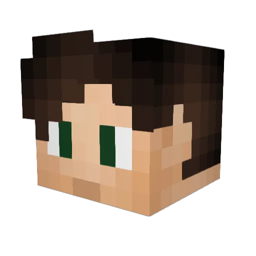 MTT367 Minecraft avatar head, 3D render