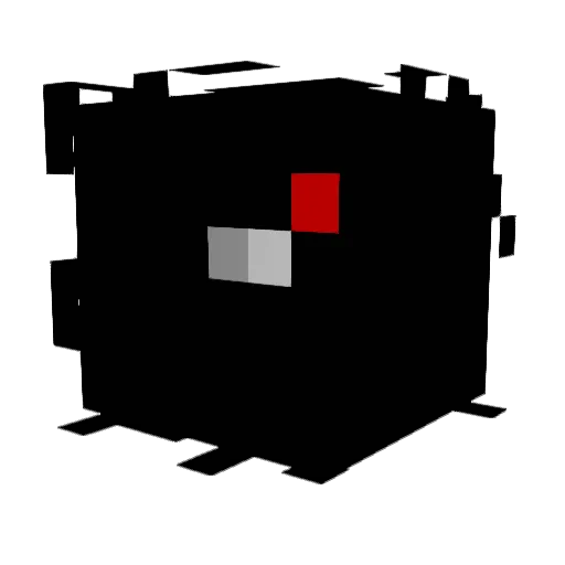 MTTC031 Minecraft avatar head, 3D render