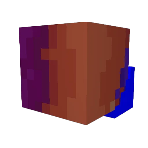 MTTLK Minecraft avatar head, 3D render