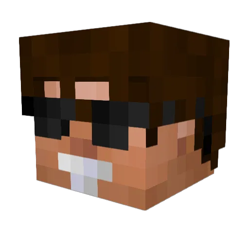 MTX1996 Minecraft avatar head, 3D render
