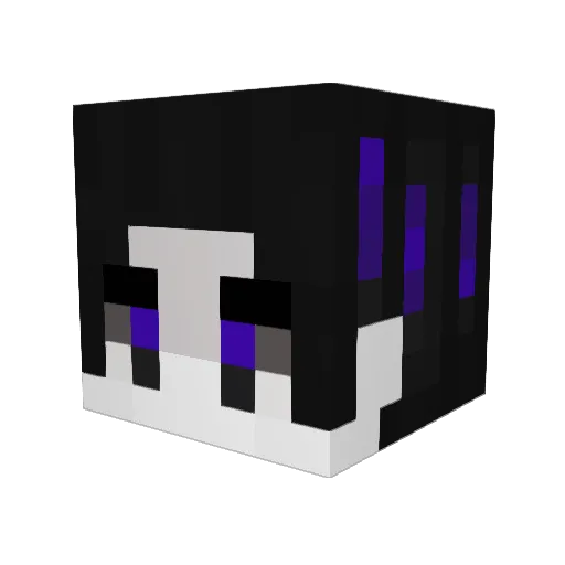 MTZx007 Minecraft avatar head, 3D render